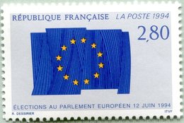N° Yvert & Tellier 2860 - Timbre De France (1994) - MNH - Drapeau Européen - 4è Election - Unused Stamps