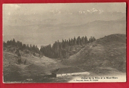 PRD-09 Chalet De La Dôle Et Mont-Blanc. Alpages, Jura. Cachet St.-Cergues 1912 Pour Mulhouse - Saint-Cergue