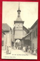 PRD-18  La Porte De Saint-Prex. TRES ANIME. Cachet St-Prex Et Ecublens 1909 - Écublens