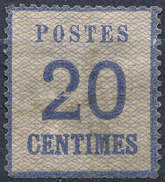 Stamp Timbre France Alsace Lorraine German Occupation 1870  20centimes Mint TYPE 1 - Neufs