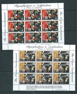 Tonga Niuafo´ou 1997 Ocean Environment In Full Sheets Of 9 MNH Specimen Overprint - Tonga (1970-...)