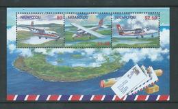 Tonga Niuafo´ou 2002 Mail Planes Miniature Sheet Of 3 Values MNH - Tonga (1970-...)