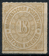 Stamp German States NORTH GERMAN CONFEDERATION 1868 18kr Mint  Lot1 - Nuovi