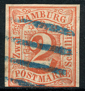 Stamp German States Hamburg  1859 1/2s Imperf Used  Lot3 - Hambourg