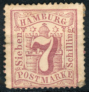 Stamp German States Hamburg  1864-65 7s Mint Lot38 - Hamburg