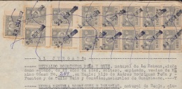 REP-234 CUBA REPUBLICA REVENUE (LG-1139) 10c (15) TIMBRE NACIONAL 1958 COMPLETE DOC DATED 1962. - Timbres-taxe