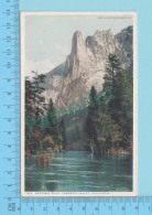 Yosemite Valley California - Sentinel Rock  - Postcard Post Card 2 Scans - Yosemite