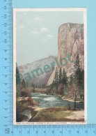 Yosemite Valley California - Cathedral Spires  - Postcard Post Card 2 Scans - Yosemite