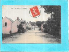 TORTERON - 18 - CPA COLORISEE RARE - Patinges - Cycliste Au Fond - ENCH1612 - - Thaumiers