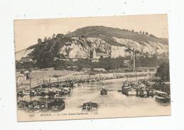 Cp, Bateaux , Péniches , 76 , ROUEN , La Côte SAINTE CATHERINE , Voyagée - Houseboats