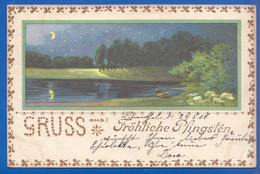 Fantaisie; Pfingsten; Künstlerkarte; 1901 Stempel Lilienthal - Pentecostés