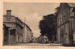 V5816 Cpa 16 La Villedieu Du Clain - Rue Principale - La Villedieu Du Clain