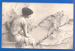 Fantaisie; Pfingsten; Frau; Femme; Woman; Girl; 1920 Stempel Gotha - Pentecôte