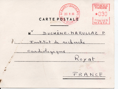 VGNETTES D'AFFRANCHISSEMENT...FRANCE...1966 44 NANTES LONGCHAMPS - Brieven En Documenten