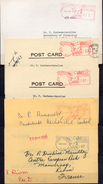 VGNETTES D'AFFRANCHISSEMENT...ETATS UNIS...5 CARTES...1960/64 - Lettres & Documents
