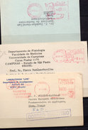 VGNETTES D'AFFRANCHISSEMENT...ETATS UNIS...3 CARTES...1960/64 - Cartas & Documentos