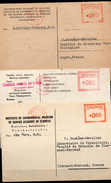 VGNETTES D'AFFRANCHISSEMENT...3 CARTES TCHECOSLOVAQUE - Storia Postale