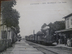 CPA 63 Puy De Dôme L'Auvergne Marsac La Gare Train Animée - Otros & Sin Clasificación