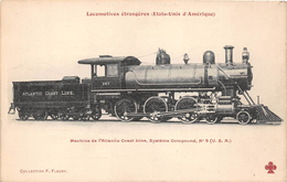 -  Les Locomotives Etrangères - Etats-Unis D'Amérique - Machine De L'Atlantic Coast Line - Materiale