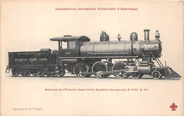 -  Les Locomotives Etrangères - Etats-Unis D'Amérique - Machine De L'Atlantic Coast Line - Matériel