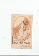 CARTE PARFUMEE ANCIENNE PARFUM BRIN DE ROSE D'AUZIERE PARIS 5809 - Antiguas (hasta 1960)