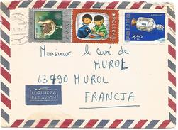 POLOGNE LETTRE DE CRACOVIE POUR LA FRANCE 1978 - Macchine Per Obliterare (EMA)