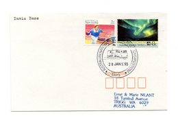 ENVELOPPE POLAIRE DU 28/01/1993  DAVIS BASE - Storia Postale