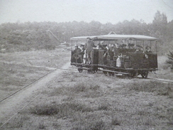 CPA 17 Charente Maritime Forêt De La Courbe Tramway Automoteur à La Bouverie - Otros & Sin Clasificación