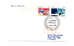 ENVELOPPE POLAIRE DU 14/12/1990  DAVIS BASE - Storia Postale