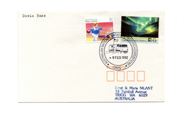 ENVELOPPE POLAIRE DU 09/02/1992  DAVIS BASE - Cartas & Documentos