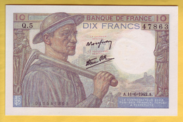 BILLET FRANCAIS - 10 Francs Mineur 11.6.1942 Neuf - - 10 F 1941-1949 ''Mineur''