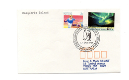 ENVELOPPE POLAIRE DU 17/01/1992  MACQUARIE ISLAND - Storia Postale