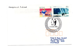 ENVELOPPE POLAIRE DU 24/11/1990  MACQUARIE ISLAND - Cartas & Documentos