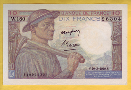 BILLET FRANCAIS - 10 Francs Mineur 10.3.1949 SUP+ - 10 F 1941-1949 ''Mineur''