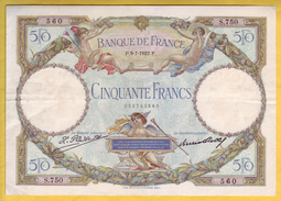 BILLET FRANCAIS - 50 Francs Luc Olivier Merson 9.7.1927 TTB+ - 50 F 1927-1934 ''Luc Olivier Merson''