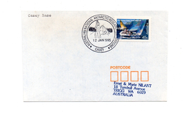 ENVELOPPE POLAIRE DU 12/01/1995  CASEY BASE - Cartas & Documentos