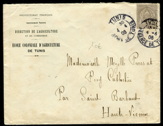 France / Tunisie - Enveloppe De Tunis Pour La France En 1906   Réf D165 - Lettres & Documents