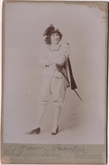 Photo Originale De Cabinet XIXéme  Artiste Théâtre Opéra ? Jeanne Parcelier Par Panajou Bordeaux - Old (before 1900)