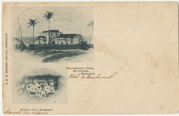 Barbados Beachmount Hotel Bathsheba And Native Huts ( Texte Maison Des Nègres ) Rich And Poor Racism 1902 - Barbados (Barbuda)