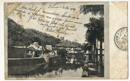 The Old Cemetery And Castries River St Lucia Used 1909 To Joseph St Cyr Avocat Fort De France Martinique - St. Lucia