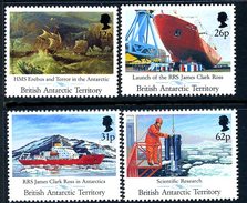 British Antarctic Territory BAT 1991 James Clark Ross Ship Set Of 4, MNH - Ongebruikt