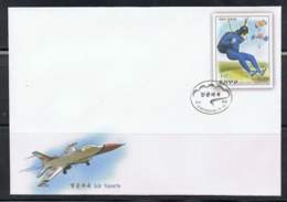 NORTH KOREA 2016 AIR SPORTS STATIONERY CANCELLED - Parachutting