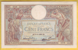 BILLET FRANCAIS - 100 Francs Luc Olivier Merson 3-11-1938 SUP+ - 100 F 1908-1939 ''Luc Olivier Merson''