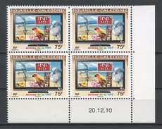 Nlle Calédonie 2011  N° 1122 ** X 4 C.daté  Neuf MNH Superbe Oiseaux Birds Fleurs Flowers Arrivée De La TNT Télé Communi - Neufs