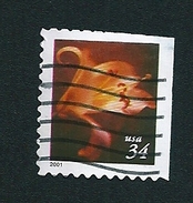 N° 3156 Lis Orangé-dentelé    USA Oblitéré  Etats-Unis (2001) - Preobliterati