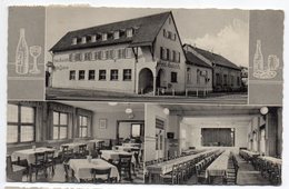 Allemagne--DARMSTADT-ARHEILGEN--Hotel Und Gatsttatte " Weiser Schwan", Cpsm 14 X 9 éd Wilheim Gerling-carte Publicitaire - Darmstadt