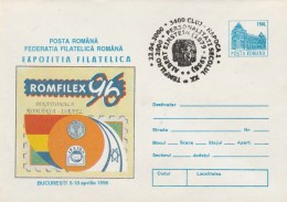 #BV6499  ALBERT EINSTEIN,ROMFILEX,SCIENCE,COVER STATIONERY, OBLITERATION CONCORDANTE,1996,ROMANIA. - Albert Einstein