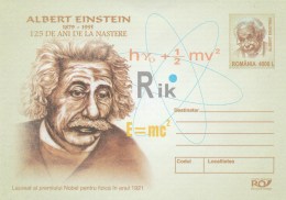 #BV6525  ALBERT EINSTEIN,SCIENCE, COVER STATIONERY,2004,ROMANIA. - Albert Einstein
