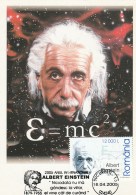 #BV6527  ALBERT EINSTEIN,SCIENCE,FAMOUS PEOPLE,C.M.CARTE MAXIMA,MAXIMUM CARD,2005,ROMANIA. - Albert Einstein