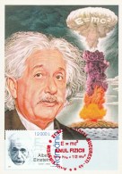 #BV6547 ALBERT EINSTEIN,ATOM,ENERGY,SCIENCE,C.M. CARTE MAXIMA,MAXIMUM CARD,2005,ROMANIA. - Albert Einstein